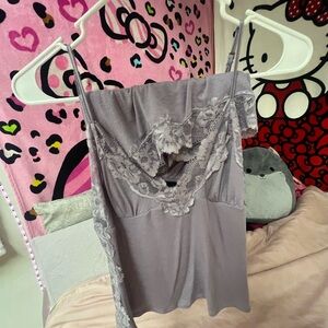 Victoria's Secret Lace Trim Chemise in Soft Purple